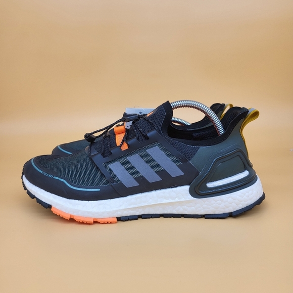 New Adidas Men's ULTRABOOST C.RDY DNA Black/Grey/Orange Waterproof Running Shoes - Picture 1 of 6